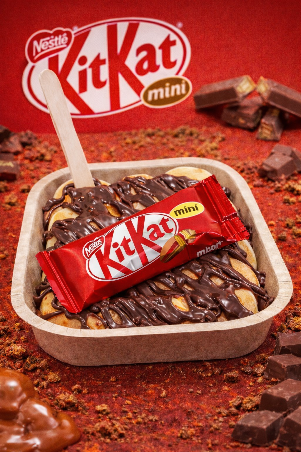 Mini Panquecas de KitKat