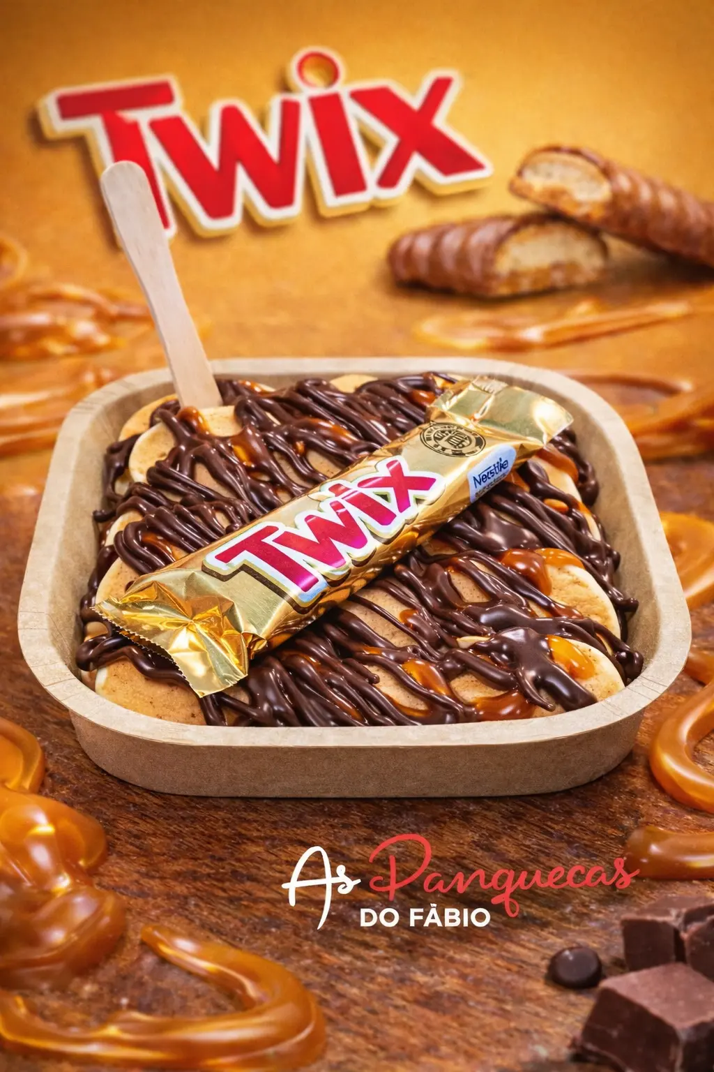 Mini Panquecas de Twix